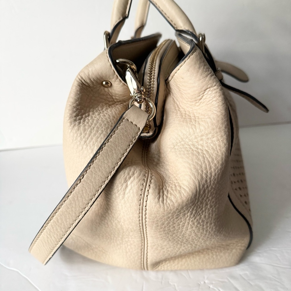 kate spade New York Mercer Isle Sloan Satchel Beige Leather - Picture 10 of 16